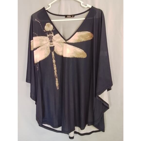 Lily cover up, navy - Picture 2 of 5